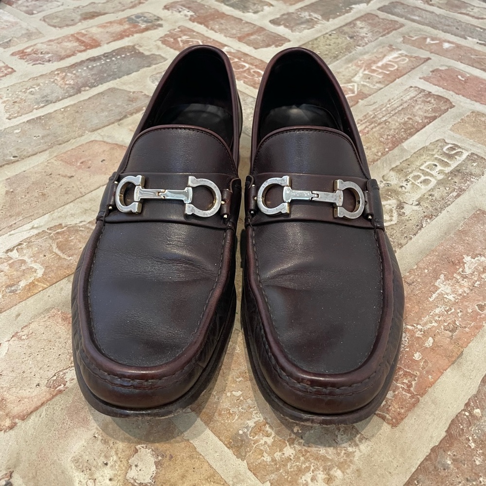 Ferragamo Men’s Brown Leather Loafers
